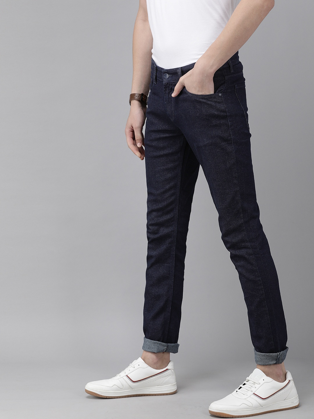 

SPYKAR Men Blue Skinny Fit Mid-Rise Clean Look Jeans
