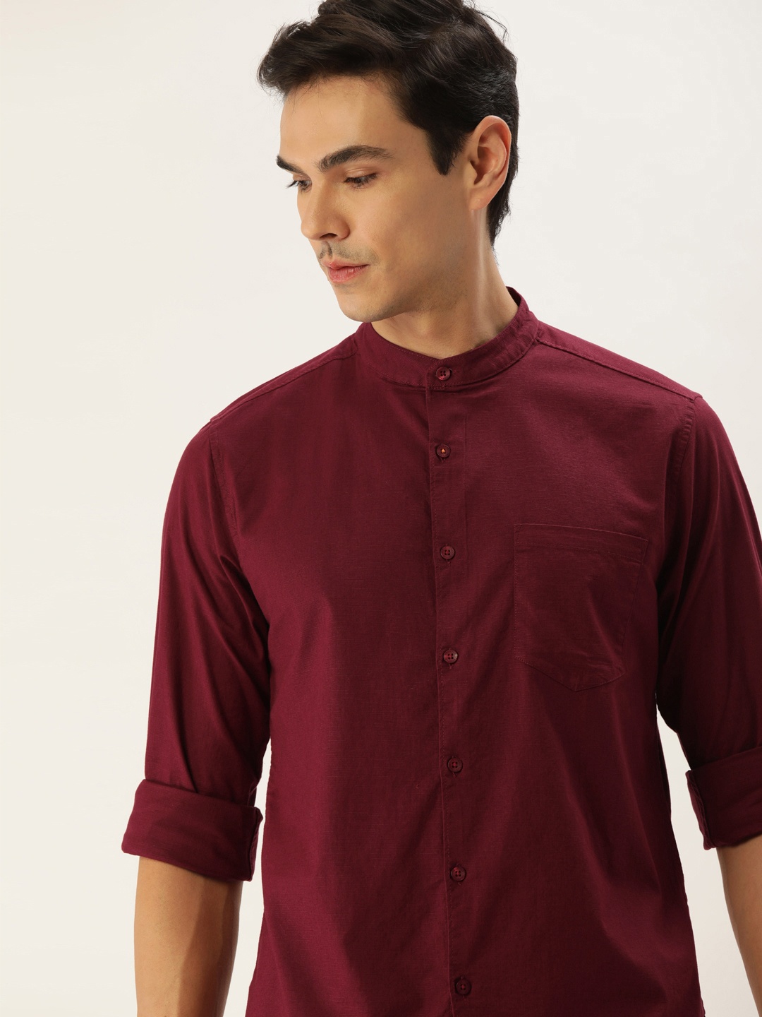 

INVICTUS Men Maroon Slim Fit Casual Shirt