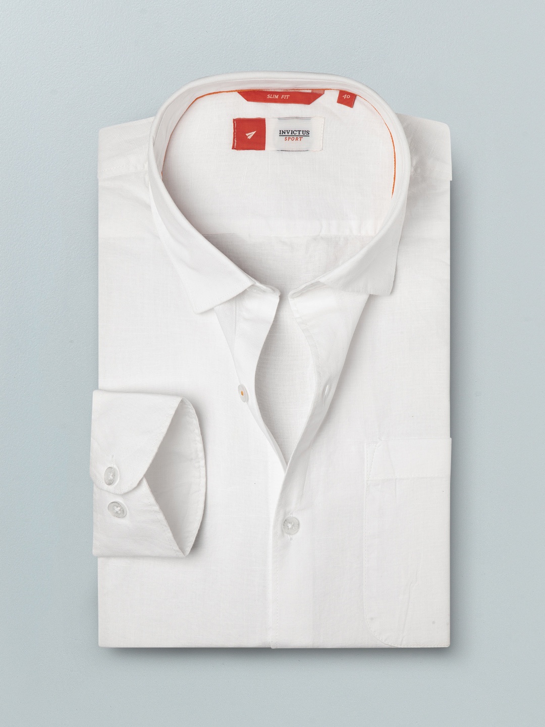 

INVICTUS Men White Slim Fit Casual Shirt