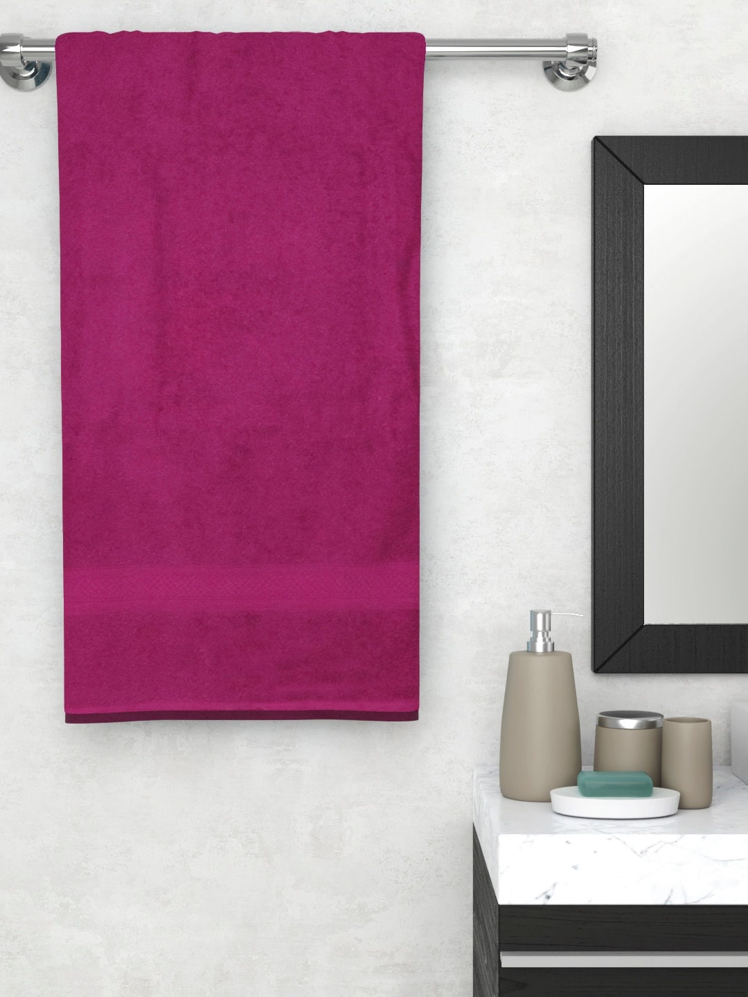 

Raymond Home Purple Solid 450 GSM Bath Towel