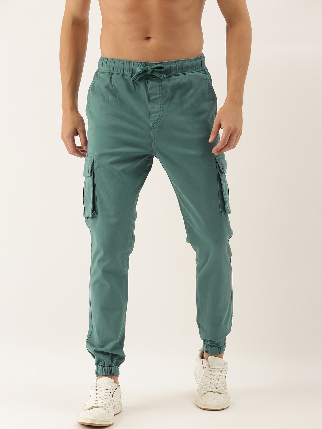

Moda Rapido Men Teal Green Cargos