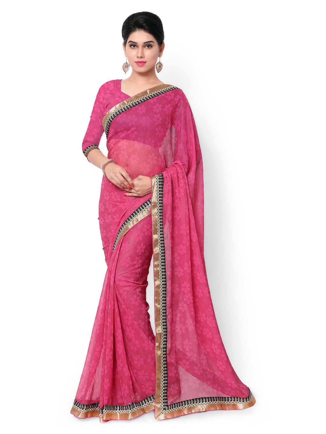 

Kalista Pink Brasso Saree