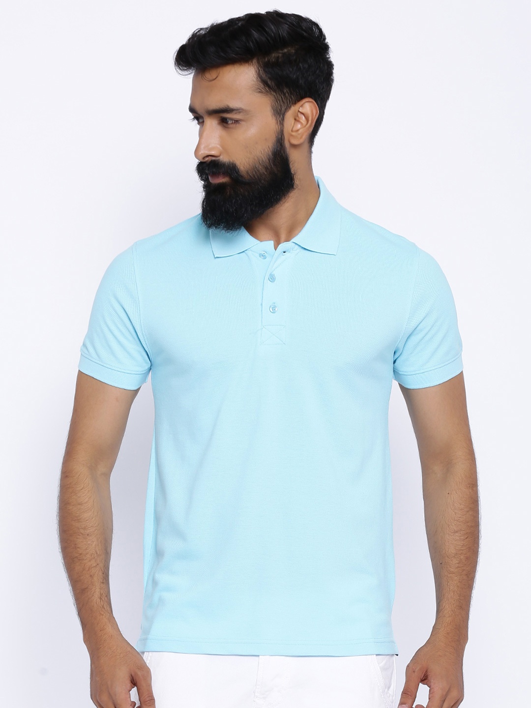 

American Crew Blue Polo T-shirt