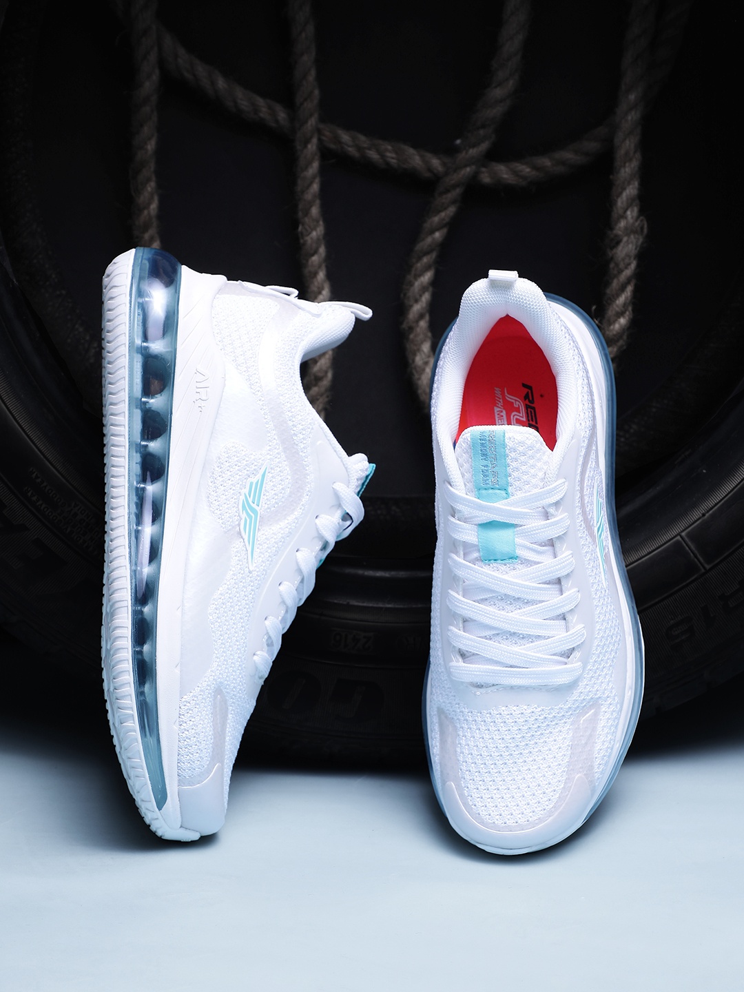 

Red Tape Women White Mesh Air + Walking Shoes