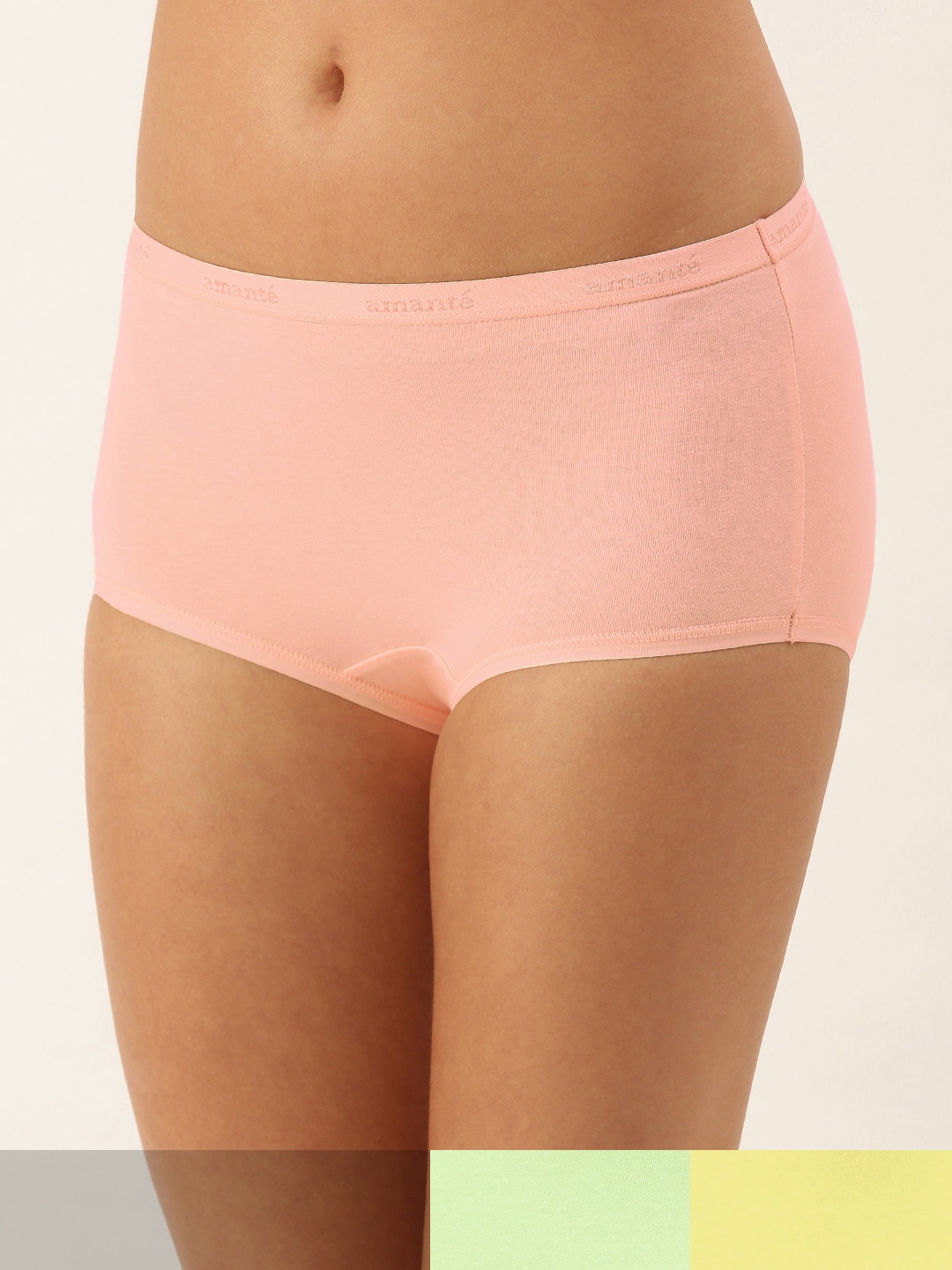 

Amante Women Pack Of 3 High-Rise High Waist Basic Briefs PPK53001, Multi