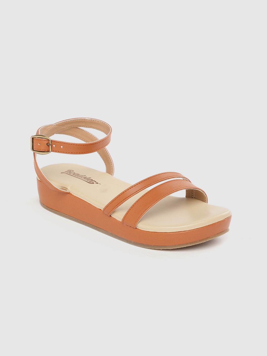 

Roadster Women Tan Brown Open Toe Flats