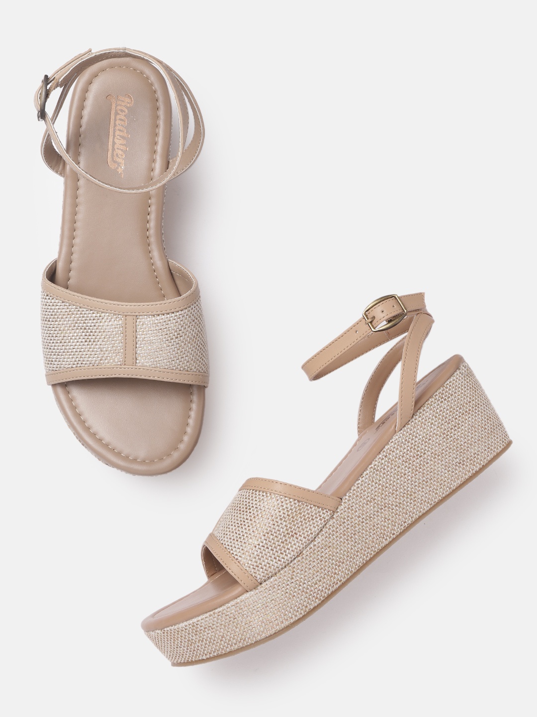 

Roadster Beige Woven Design Wedges