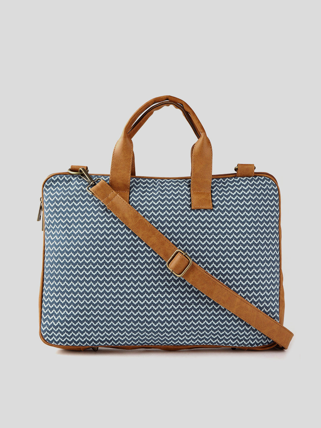 

Anouk Women Blue Textured Laptop Bag