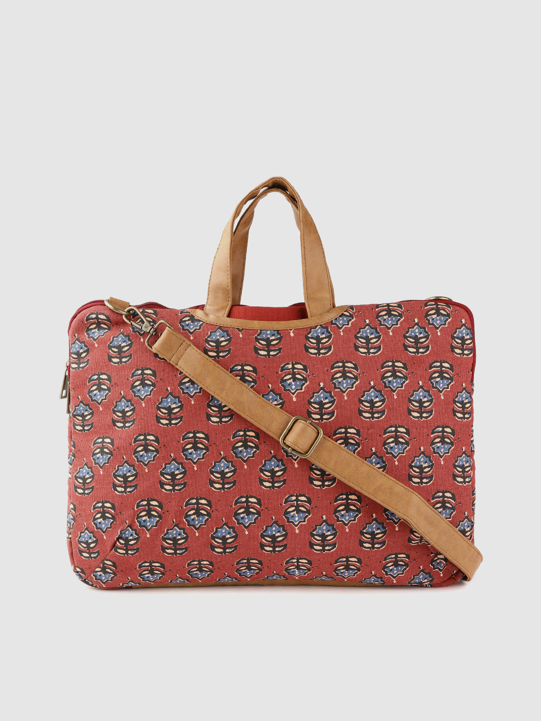 

Anouk Women Maroon Printed Laptop Bag