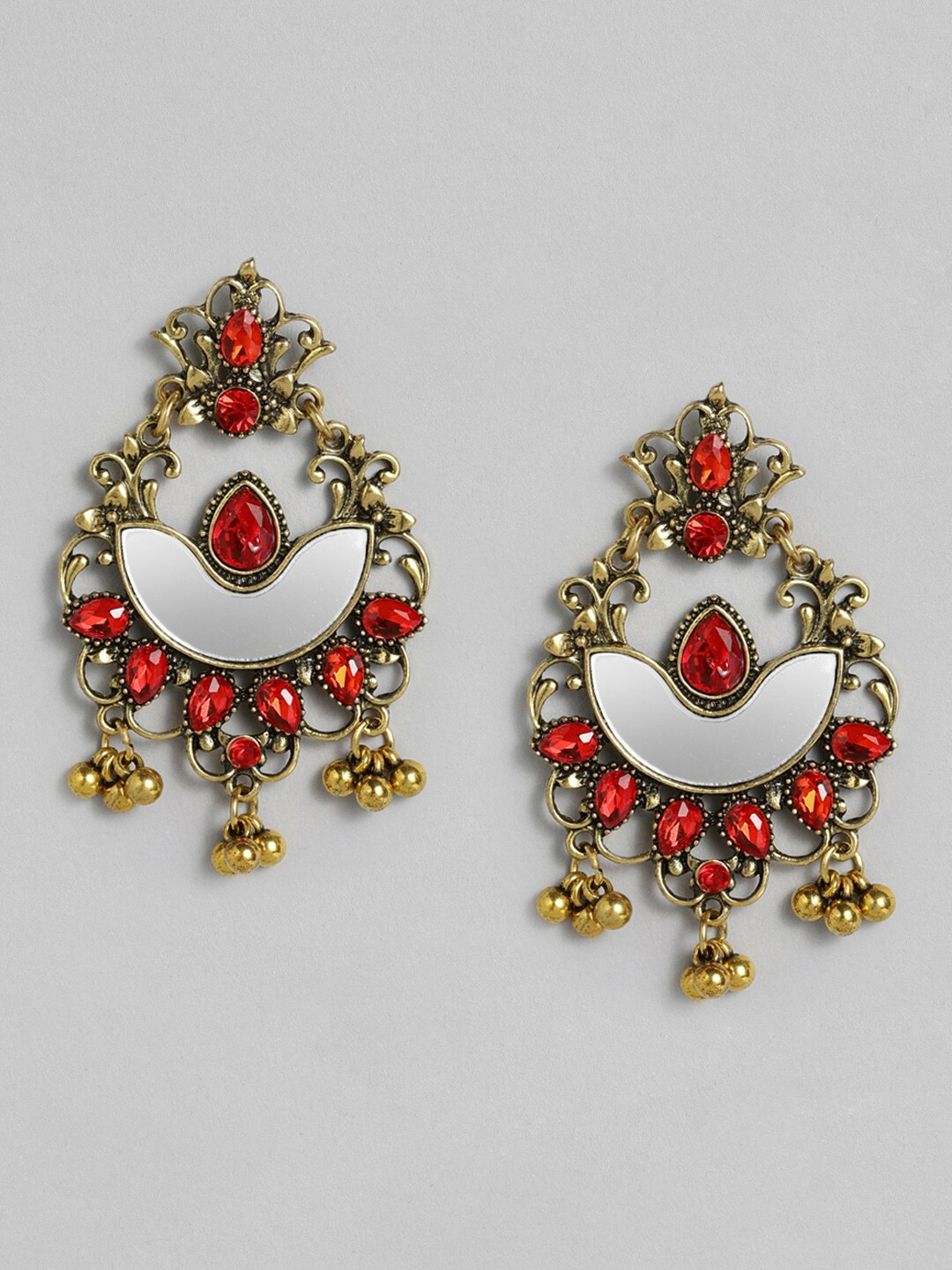 

Anouk Gold-Plated & Red Classic Drop Earrings