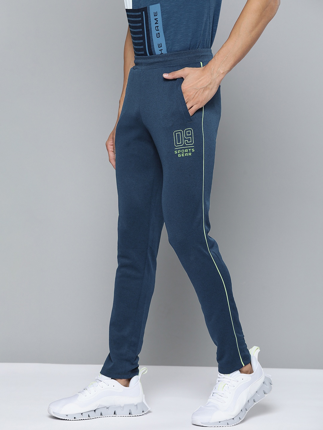 

Alcis Men Teal Blue Solid Track Pants