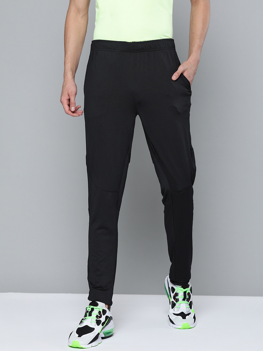 

Alcis Men Black Solid Track Pants