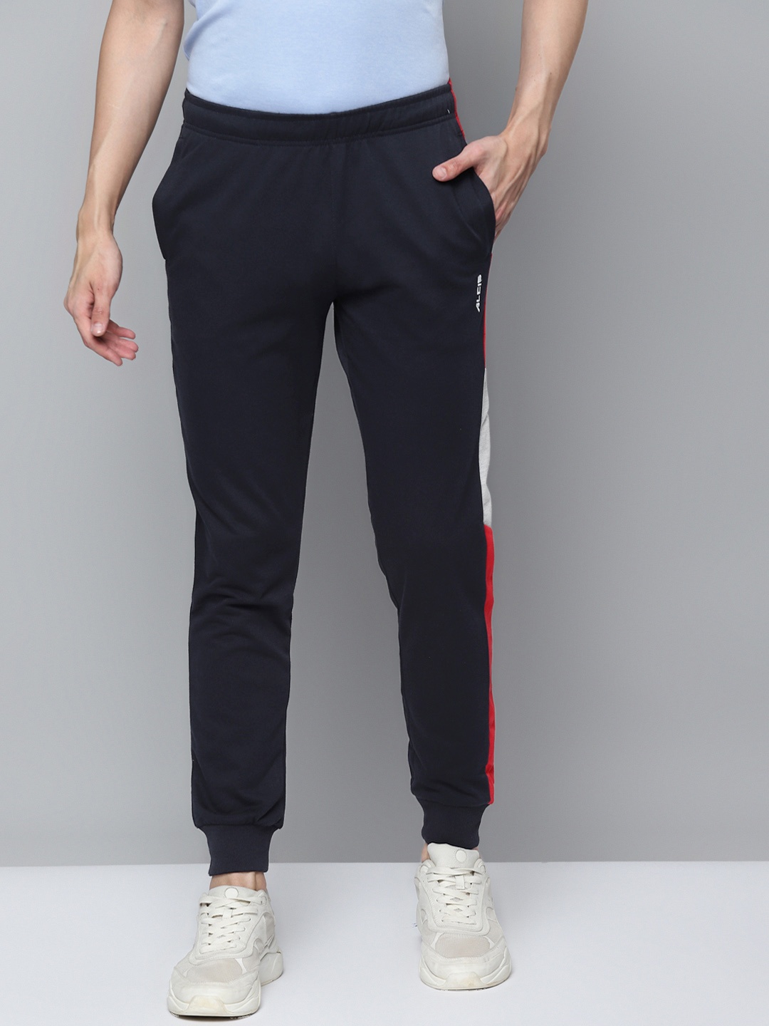 

Alcis Men Navy Blue Solid Slim Fit Joggers