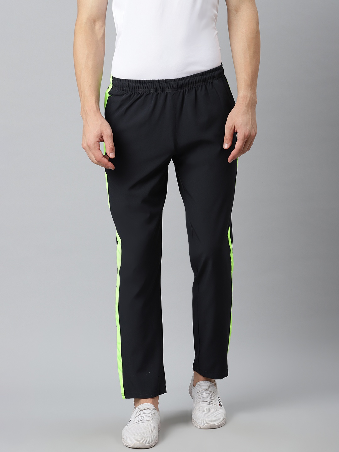 

Alcis Men Charcoal Grey Solid Track Pants