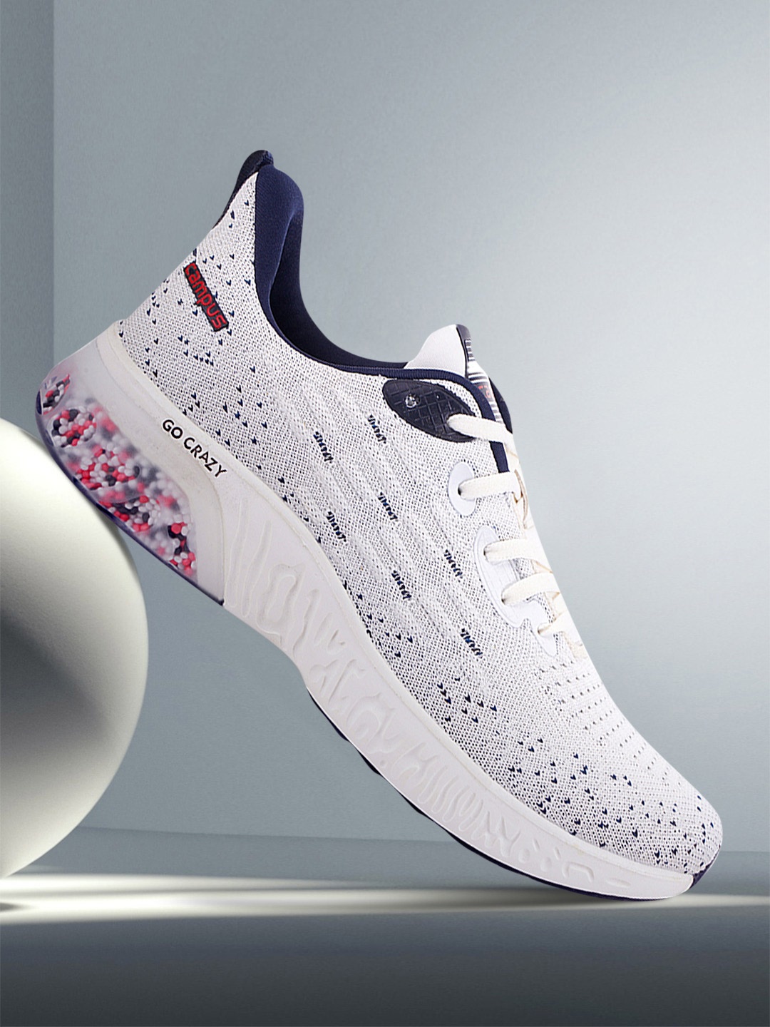 

Campus RIM Men Lace-Up Running Shoe, Off white