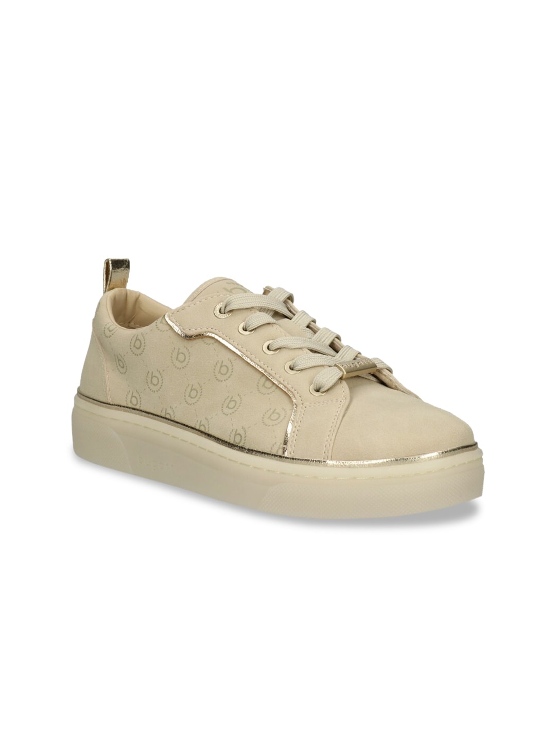 

Bugatti Women Beige Solid Casual Sneakers