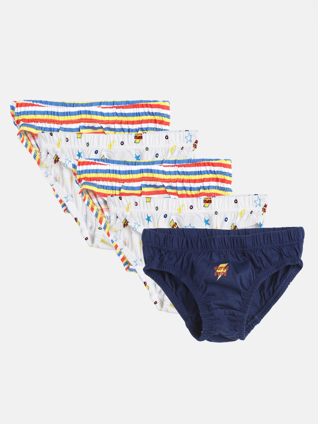 

mothercare Boys Pack of 5 Basic Briefs 410258339009, White