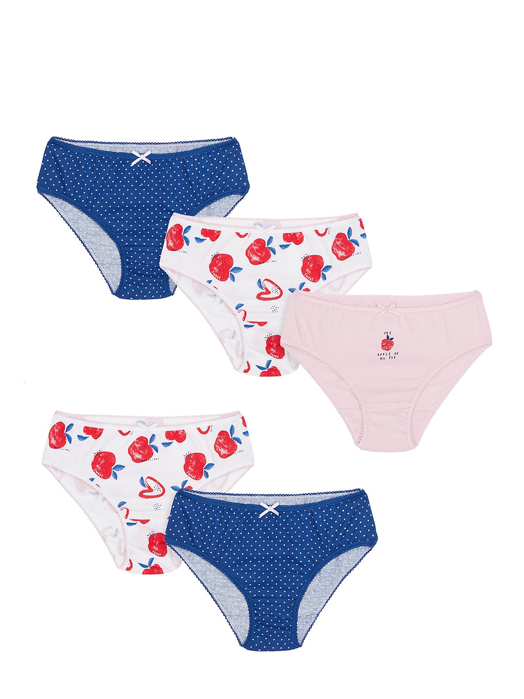 

mothercare Girls Pack of 5 Briefs 410258270009, Multi