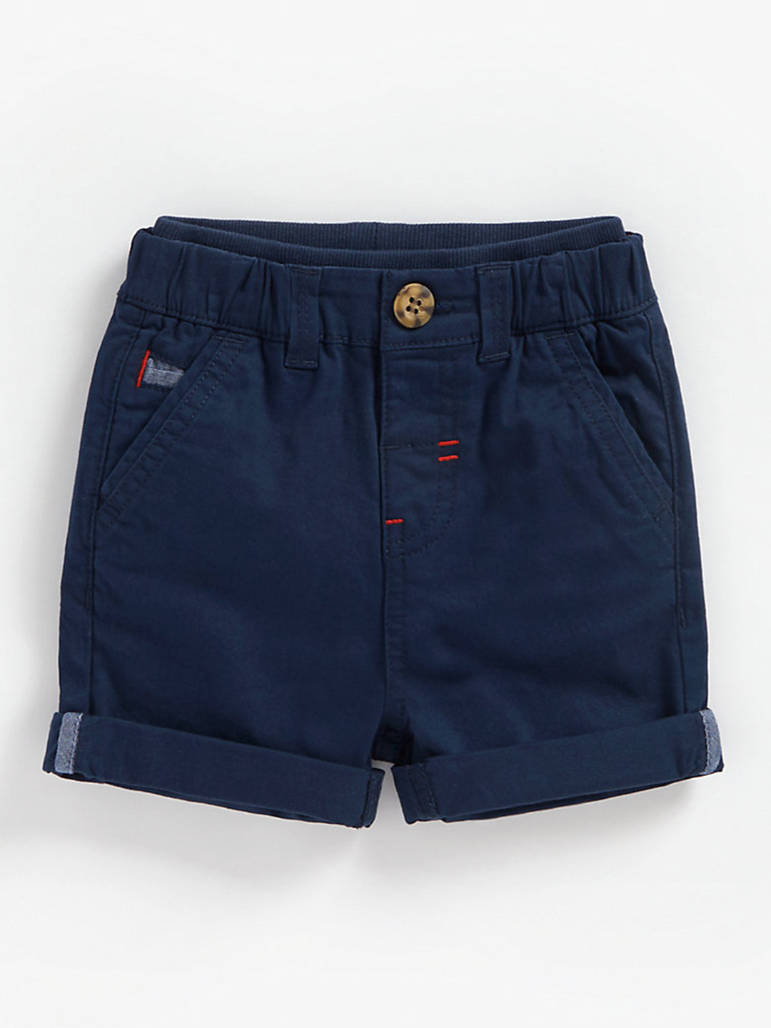 

mothercare Boys Navy Blue Solid Regular Fit Chino Shorts