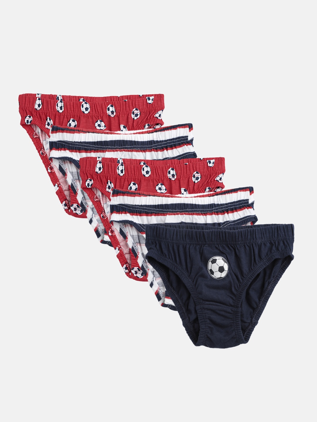 

mothercare Boys Pack of 5 Basic Briefs 410258340009, Red