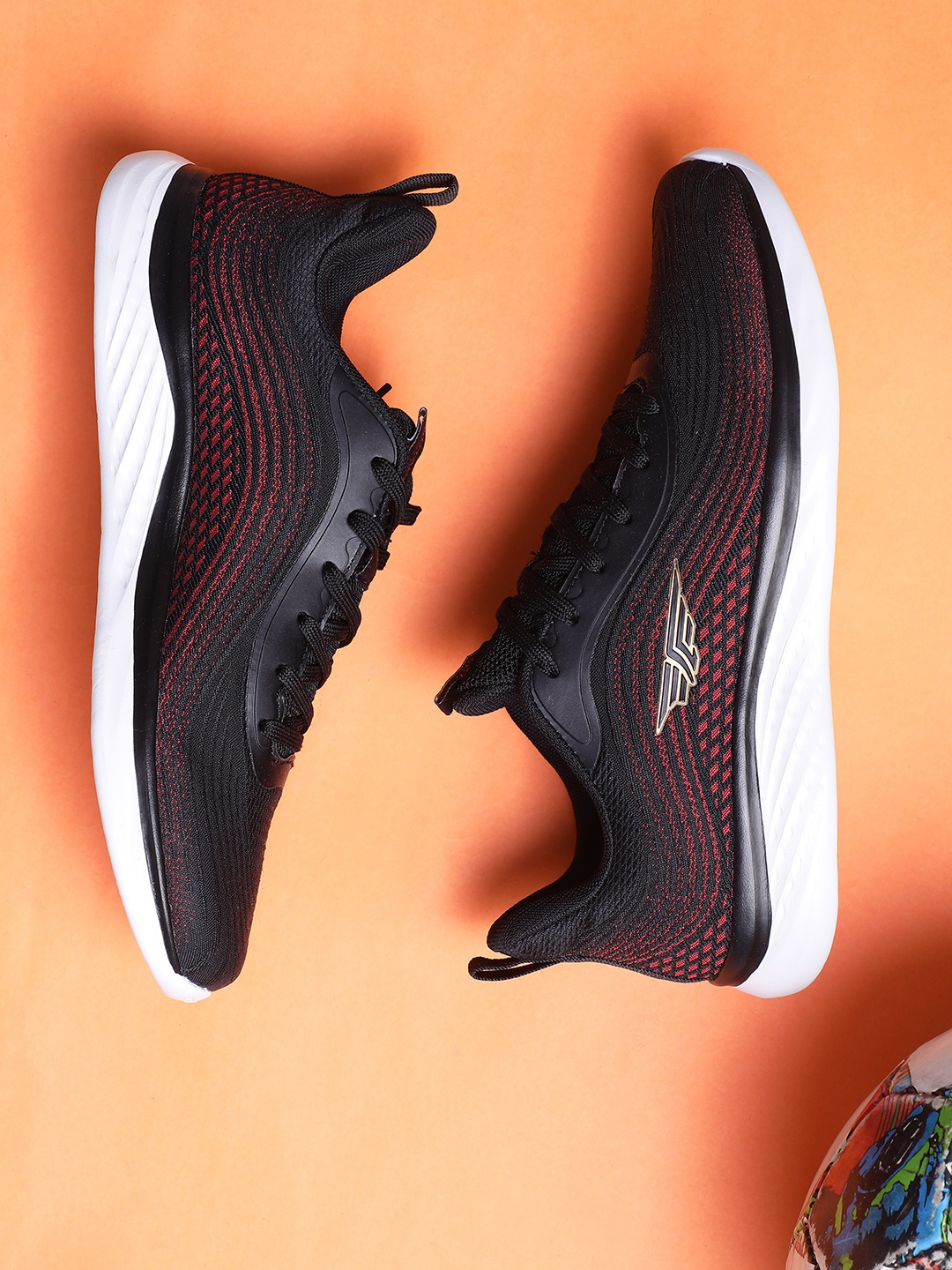 

Red Tape Men Black Mesh Walking Shoes