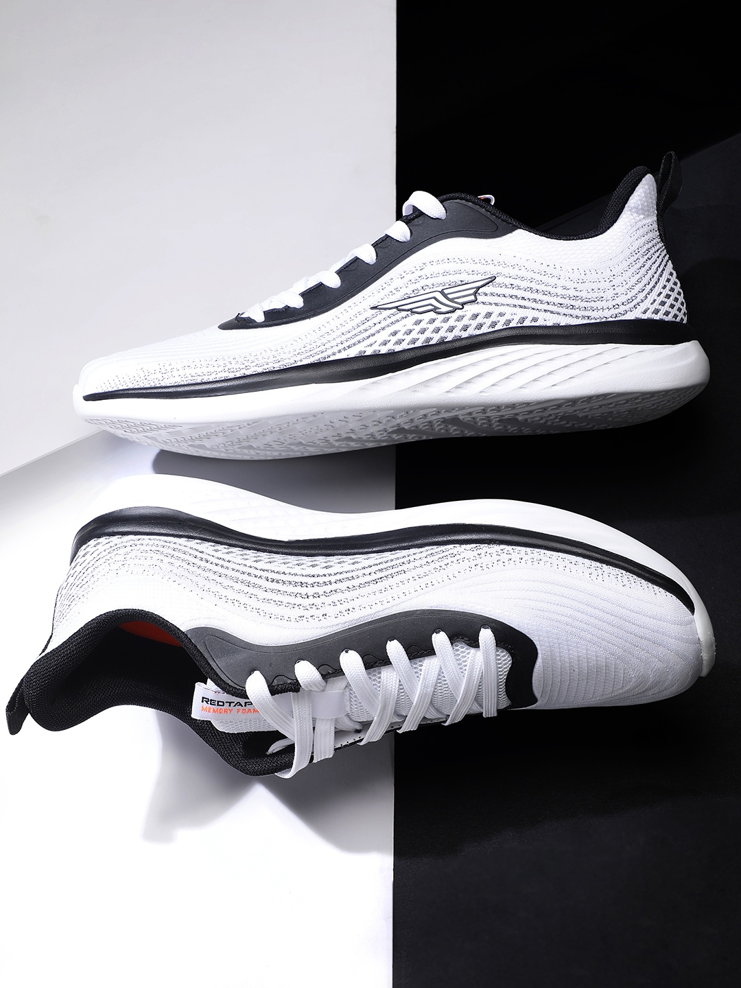 

Red Tape Men White Mesh Walking Shoes