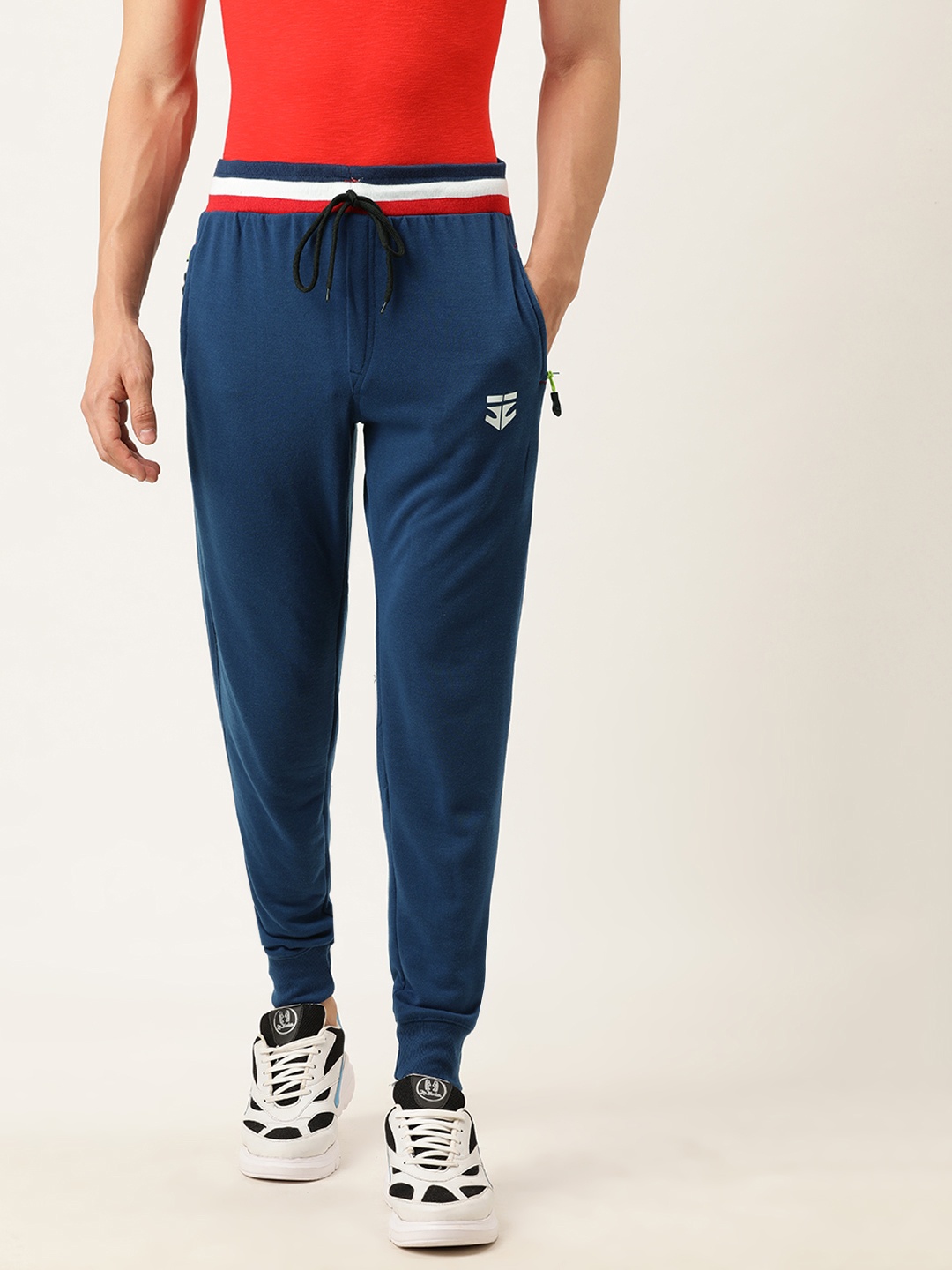 

Sports52 wear Men Teal Blue Solid Slim Fit Joggers