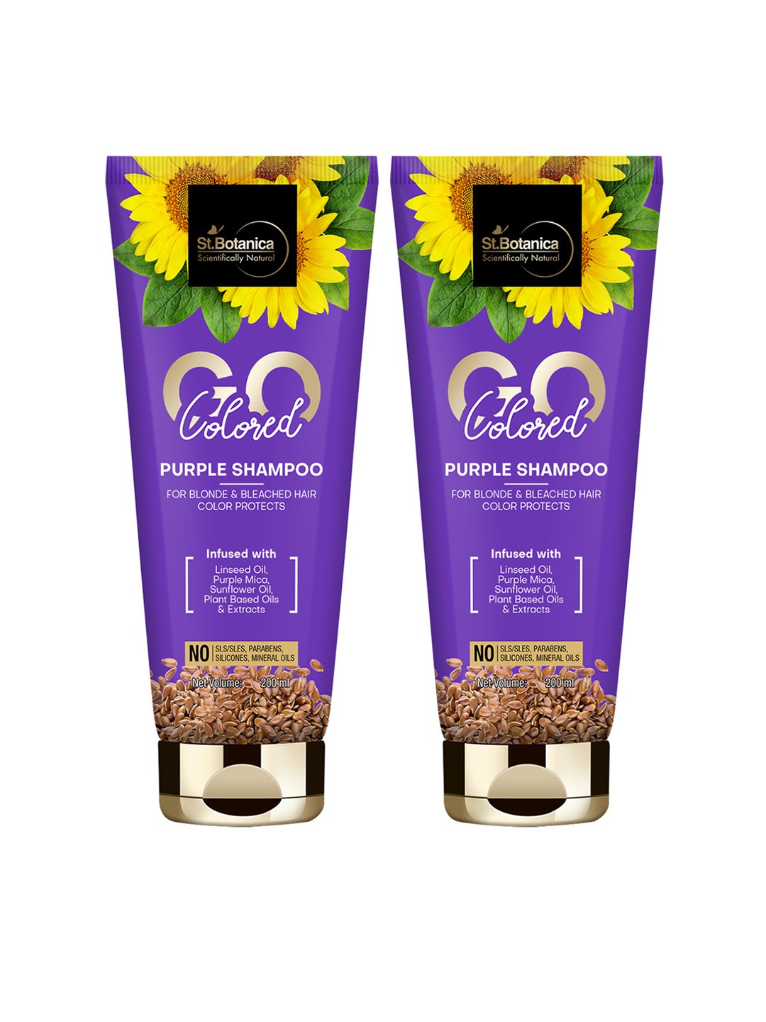 

St.Botanica Set of 2 GO Colored Purple Hair Shampoos 200 ML
