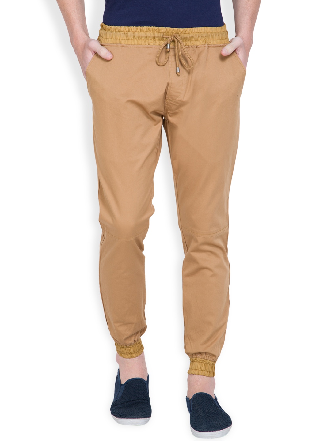 

LOCOMOTIVE Khaki Slim Fit Cuffed Joggers