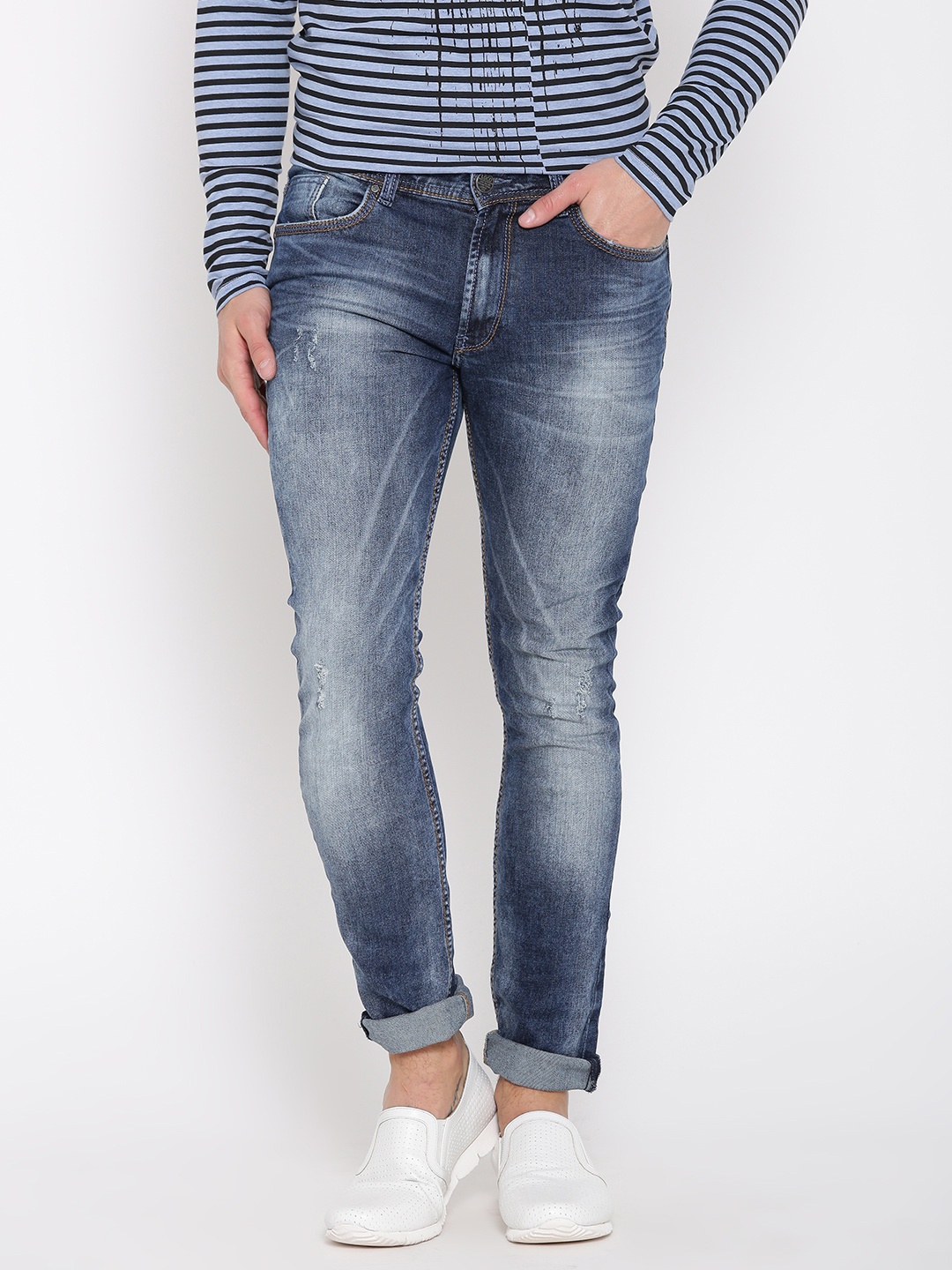 

Locomotive Blue Super Slim Fit Stretchable Jeans