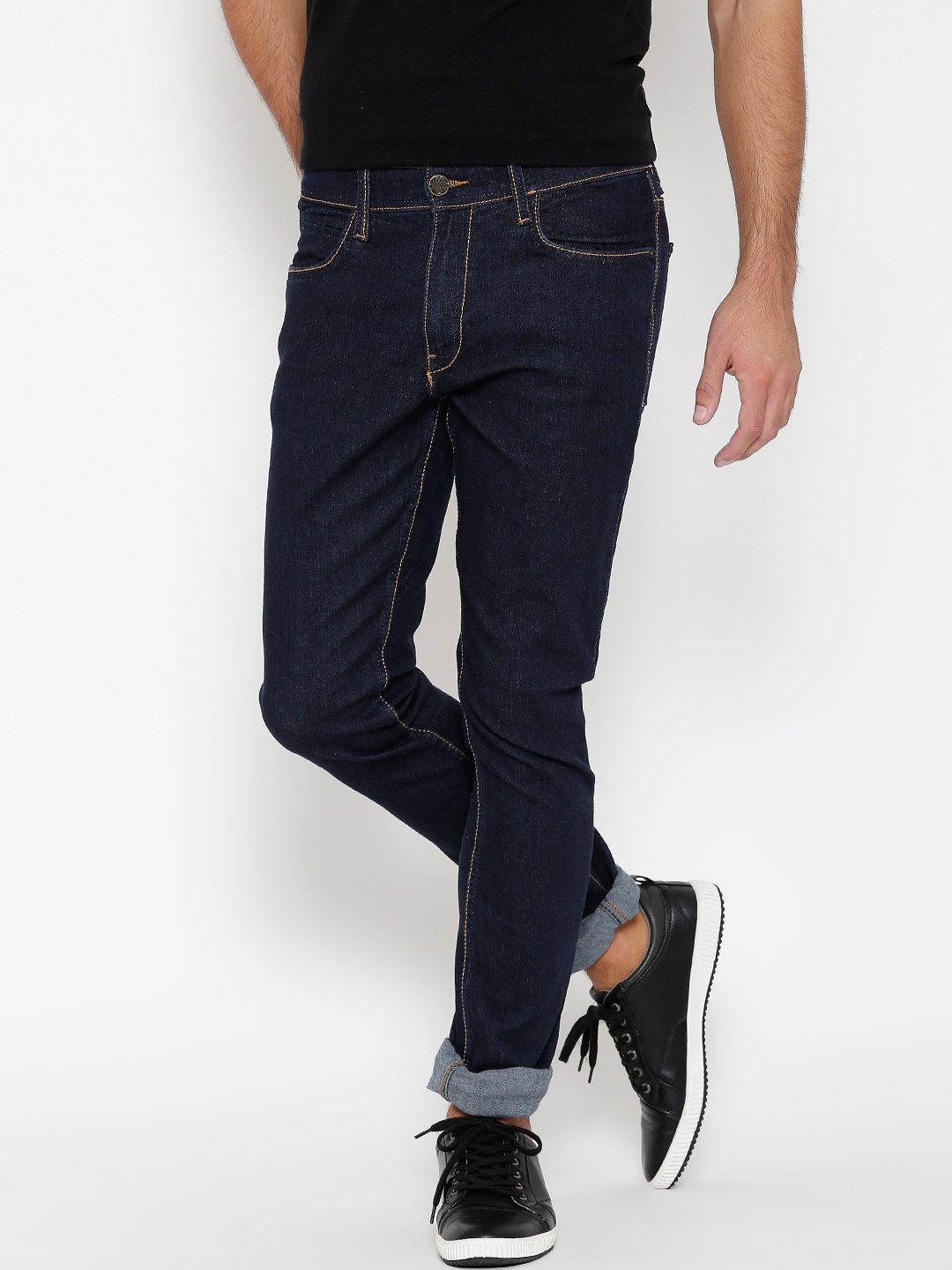 Locomotive Navy Super-Slim Fit Jeans, Navy blue