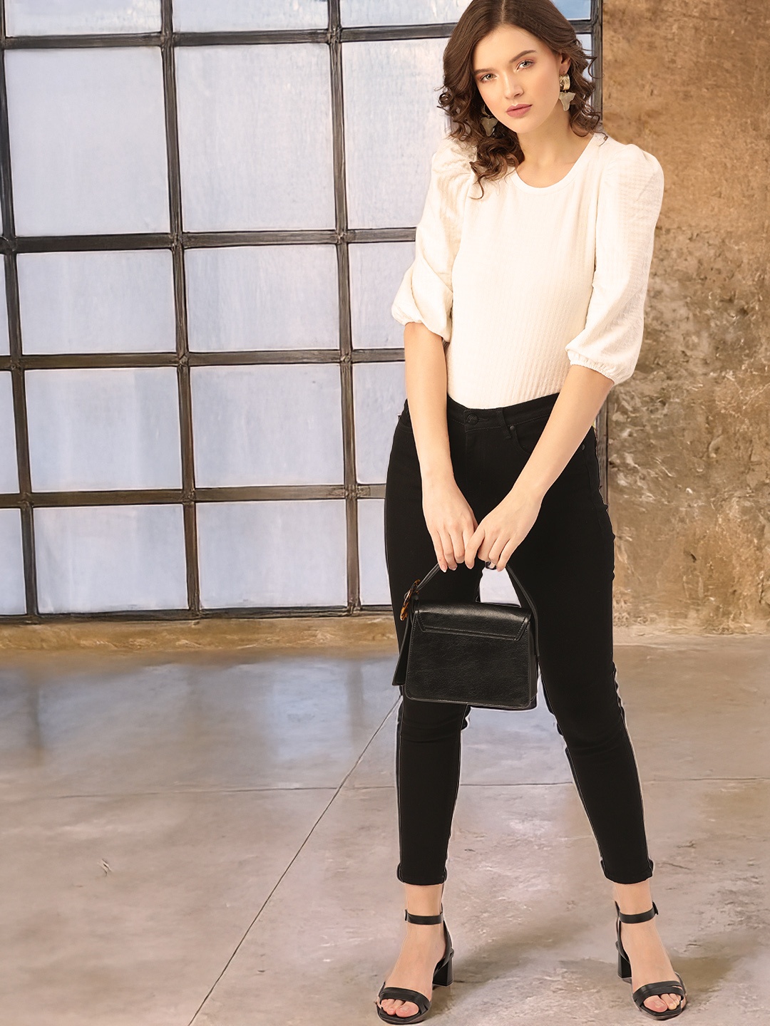 

all about you Women Black Skinny Fit High-Rise Stretchable Jeans