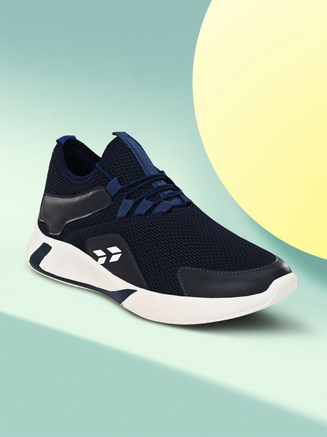 

Crew STREET Men Navy Blue Mesh Training or Gym Shoes