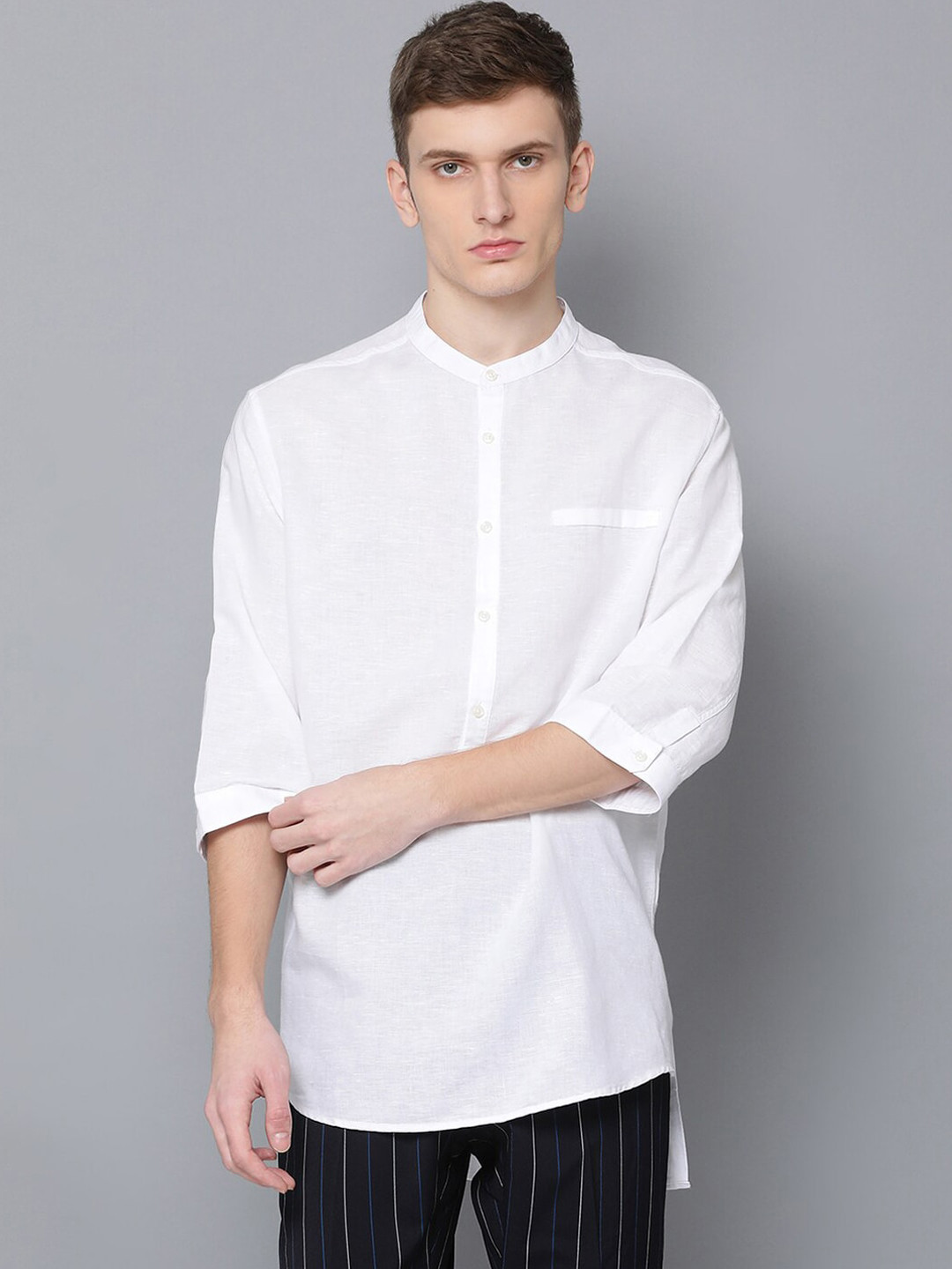 

Antony Morato Men White Slim Fit Solid Casual Shirt