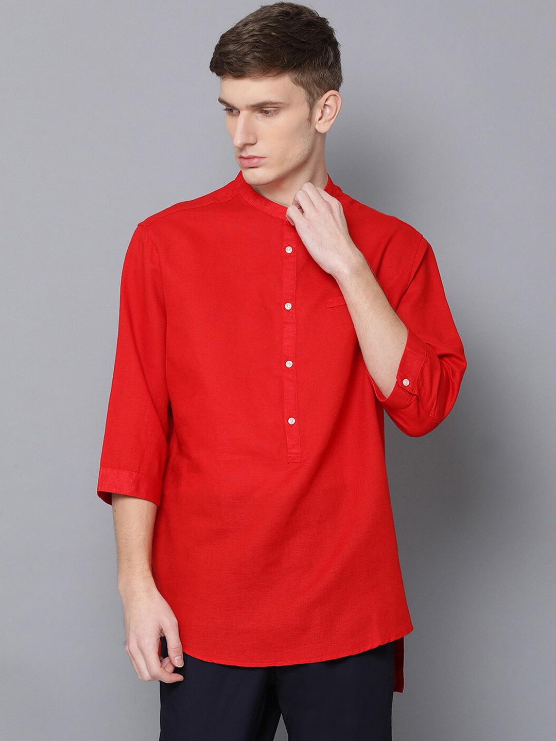 

Antony Morato Men Red Slim Fit Solid Casual Shirt