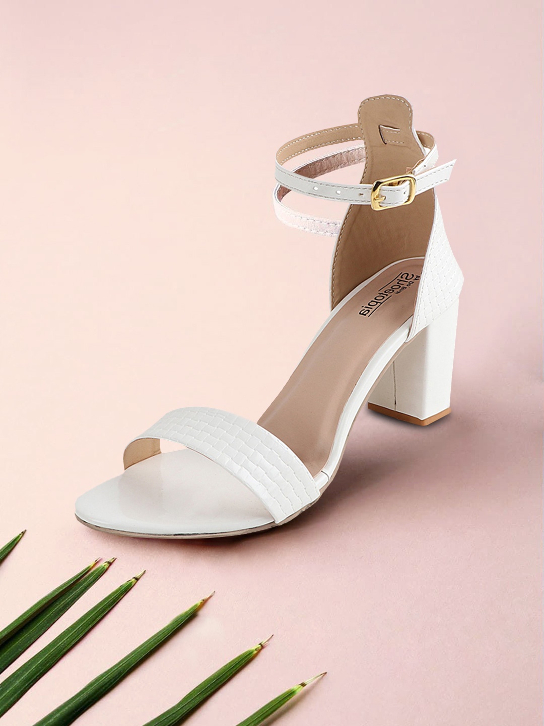 

Shoetopia Women White Woven Design Sandals