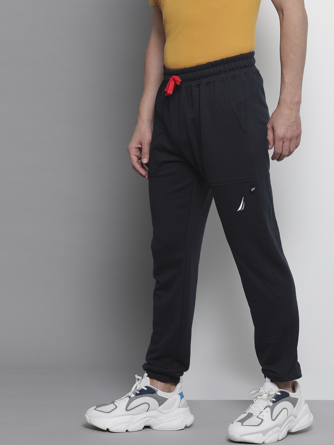 

Nautica Men Midnight Blue Solid Joggers