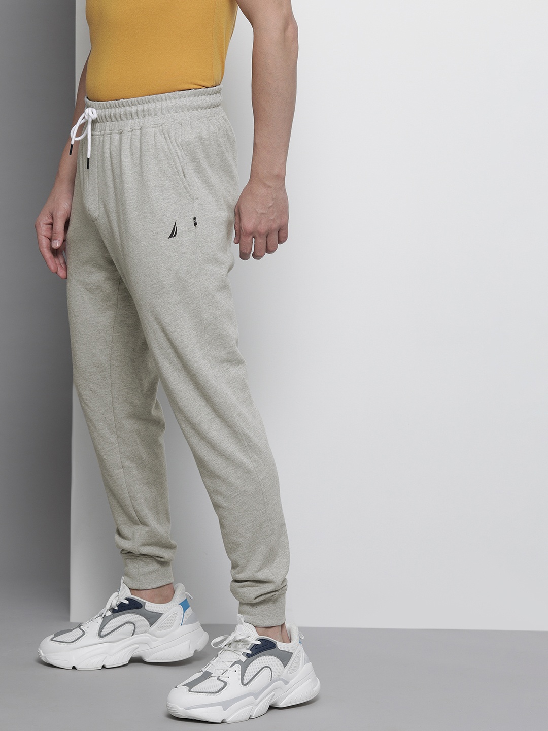 

Nautica Men Grey Solid Joggers