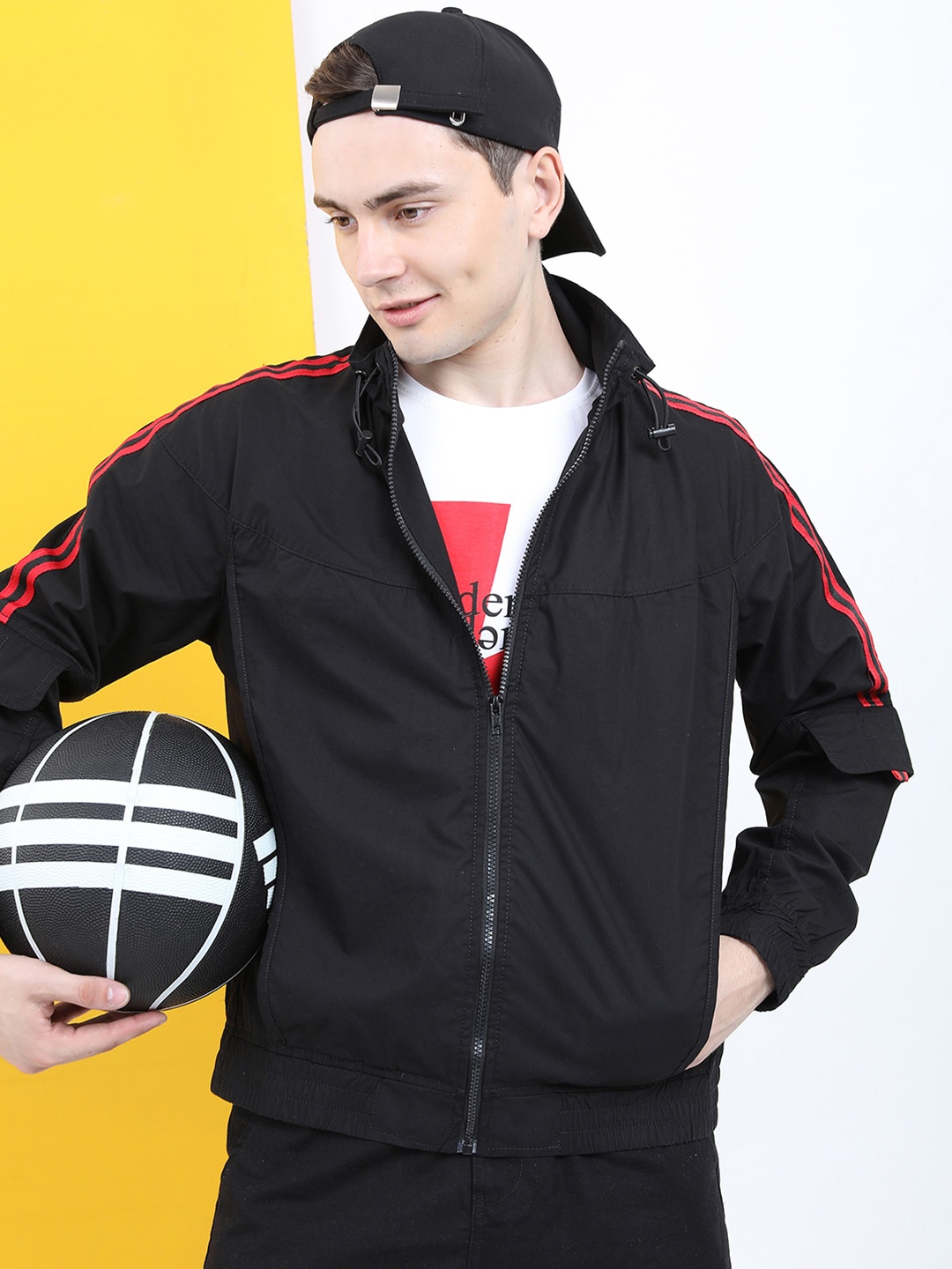 

LOCOMOTIVE Men Black Solid Tailored Shacket