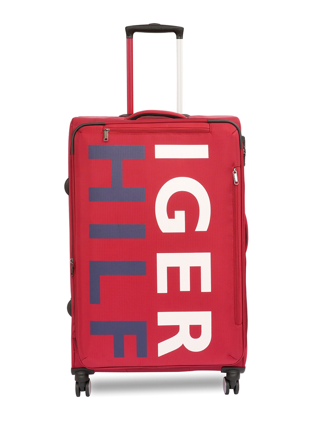 

Tommy Hilfiger Red Brand Logo Print Large Trolley Bag - 109 Litres
