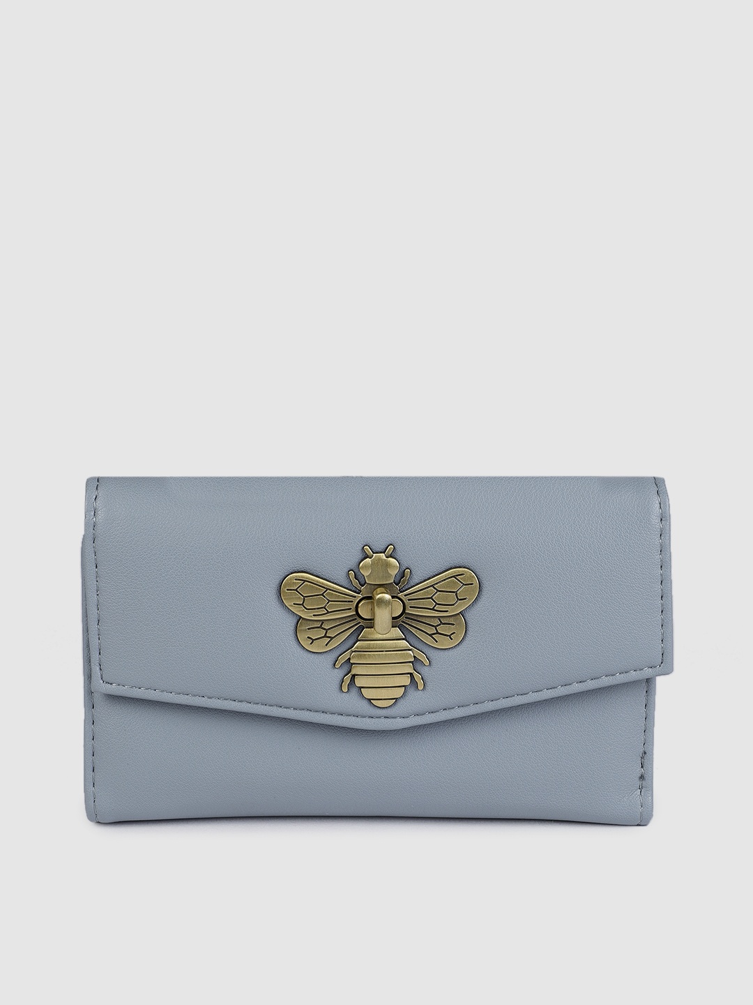 

Accessorize London Women Faux Leather Britney Bee Wallet, Blue