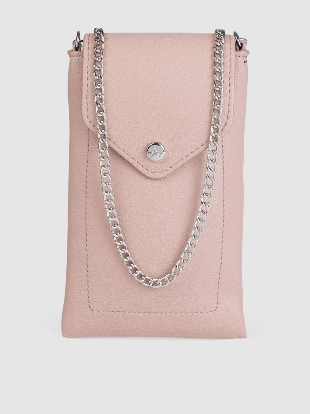 

Accessorize Women Pink Solid Mobile Pouch