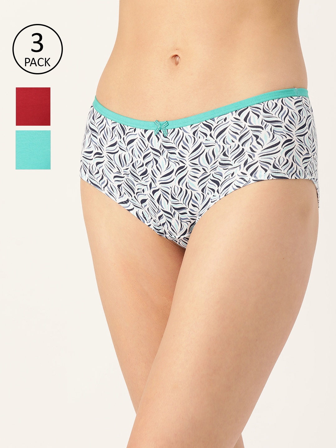

Leading Lady Women Pack of 3 Basic Briefs L-285-3, White