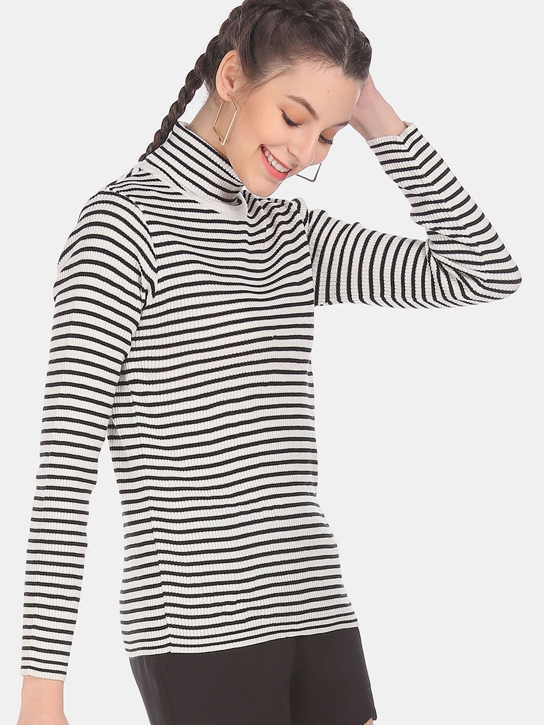 

Sugr Women White Striped