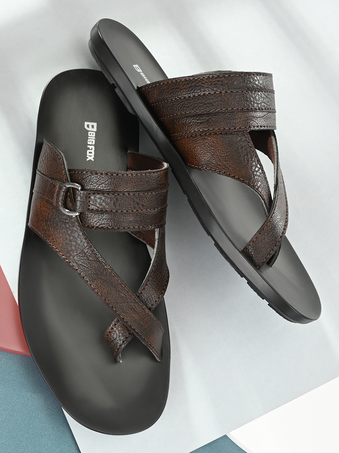 

Big Fox Men Black & Brown Comfort Sandals