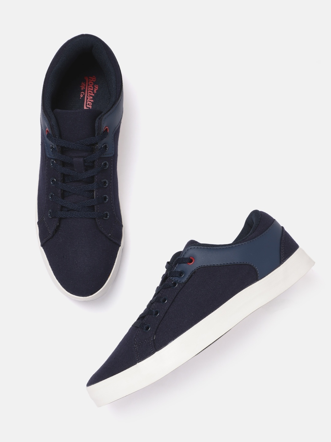 

Roadster Men Navy Blue Solid Sneakers