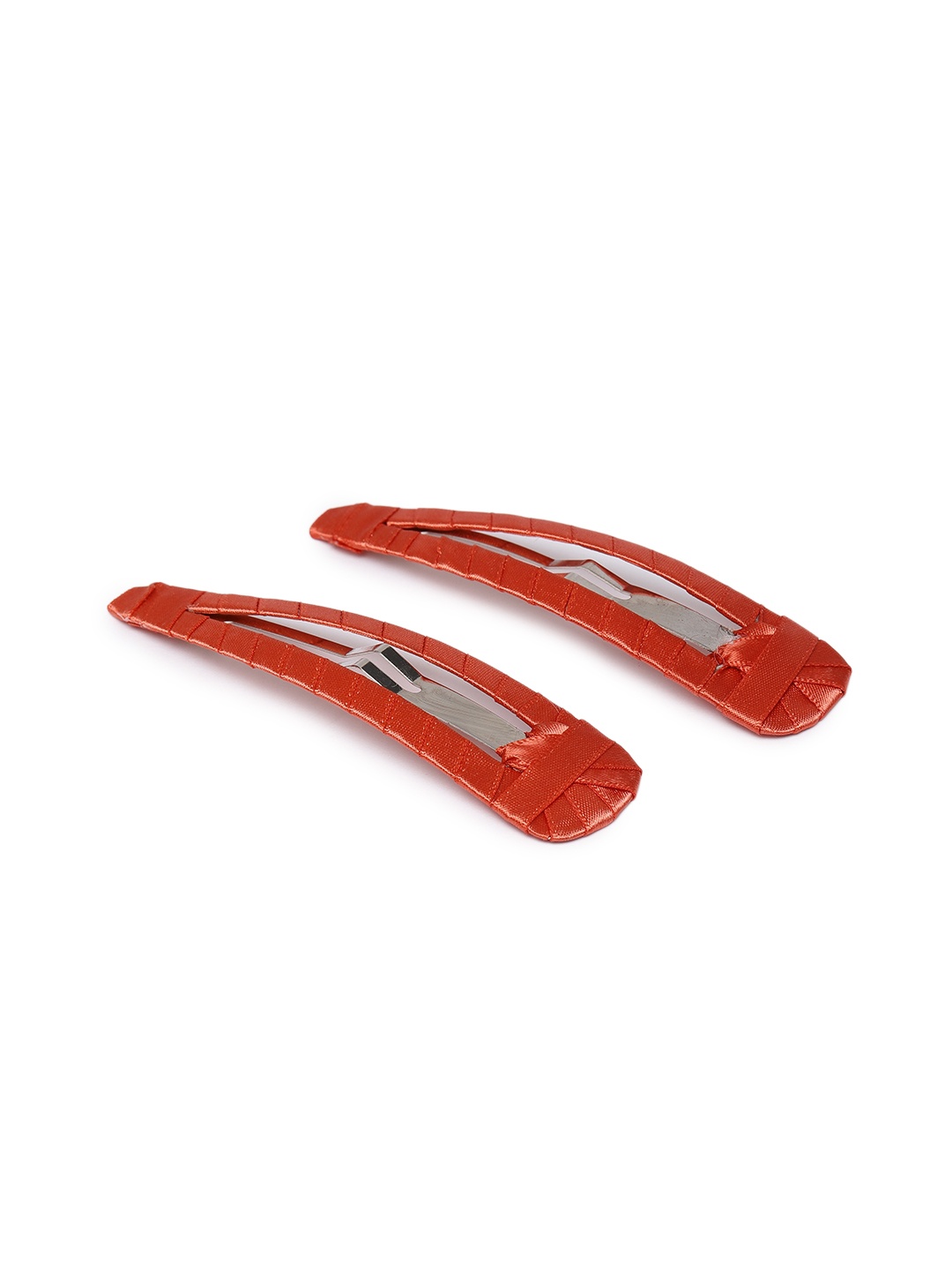 

Accessorize Set of 2 Orange Oversized Tic Tac Hair Clips