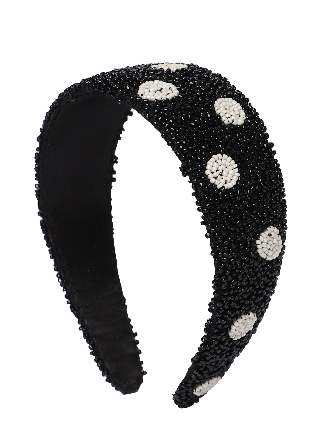 

Accessorize Black & White Bead And Dot Embellished Hairband