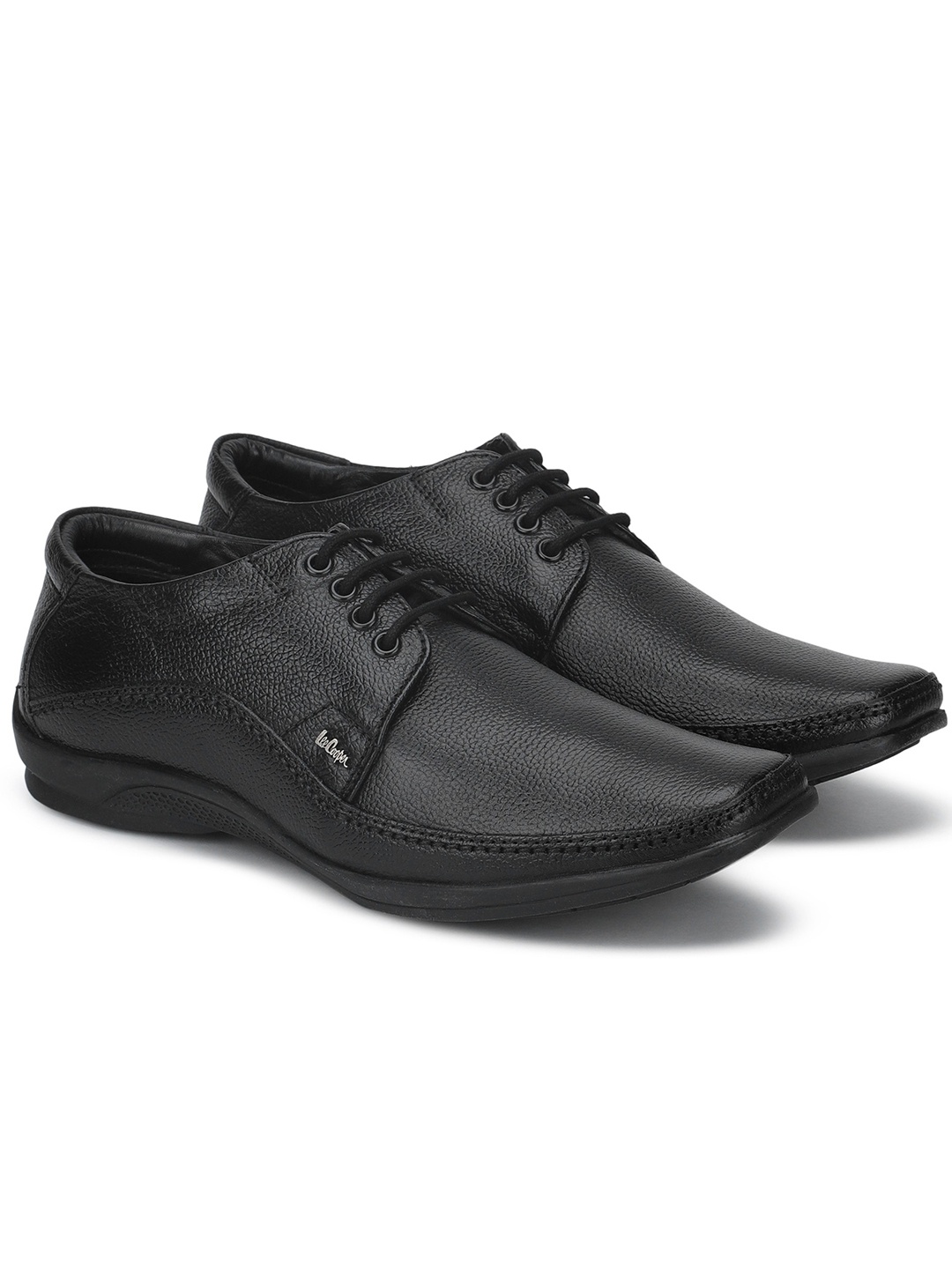 

Lee Cooper Men Black Leather Formal Derbys