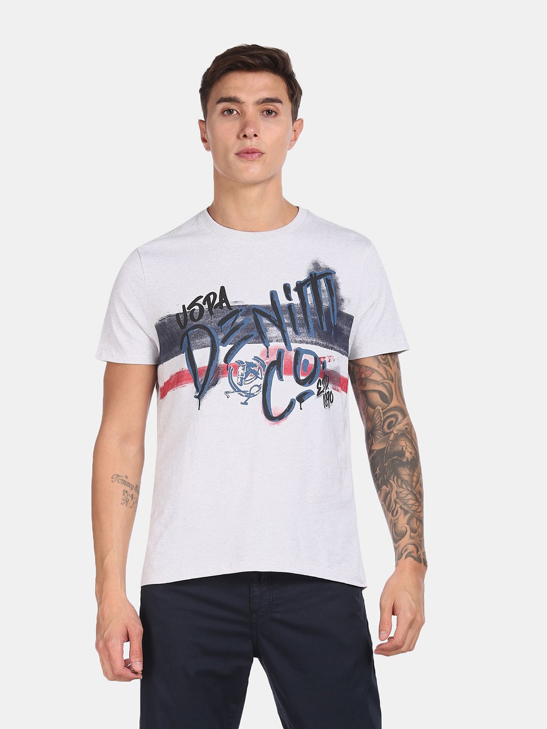 

U S Polo Assn Denim Co Men Multicoloured T-shirt, Multi